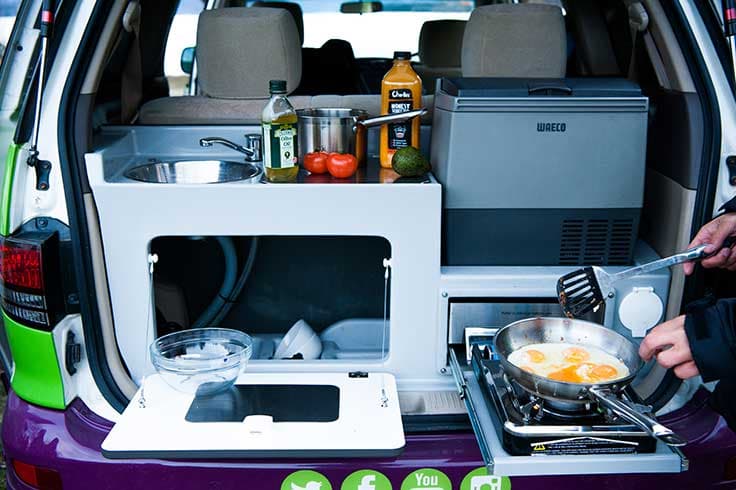 JUCY Cabana kitchen cooking eggs JUCY Cabana kitchen cooking eggs