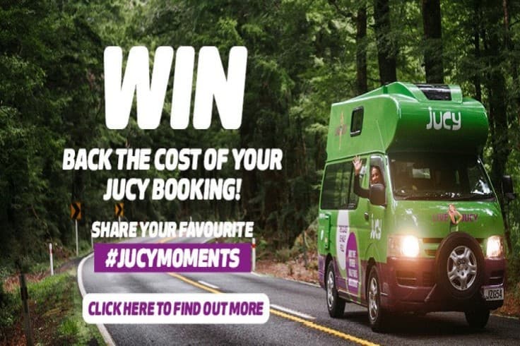 #JUCYmoments entry of JUCY Camper looking over beach