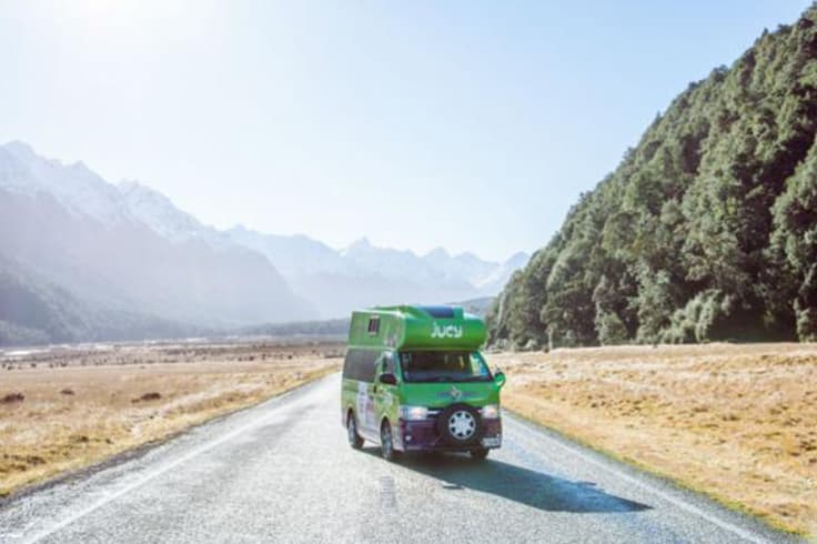 JUCY Camper on the road JUCY Camper on the road